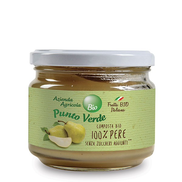 Organic 100% Pear Jam (No Sugar Added), Punto Verde