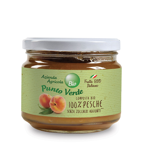 Organic 100% Apricot Jam (No Sugar Added), Punto Verde